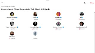 Feb 3, 2024/ Generative AI Friday Recap: Let's Talk About AI & Music - [Heather Cooper]