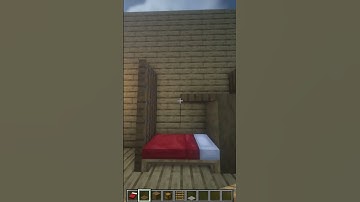 Double Bed Tutorial In Minecraft #minecraft #20m #shortsfeed #shorts #short #trending #tutorial