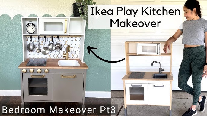 DIY Boho Functional Ikea Play Kitchen Hack - mikyla