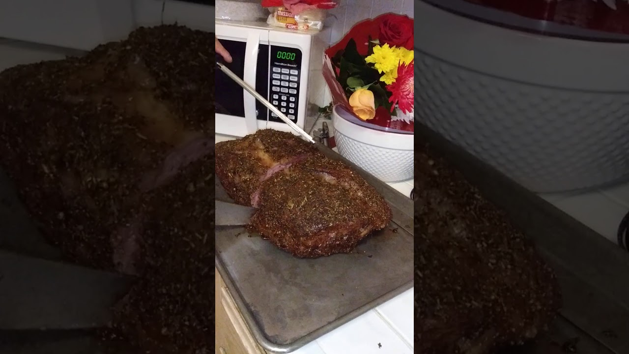 18 lb Boneless Ribeye Roast smoked on A Camp Chef SE smoke pro YouTube