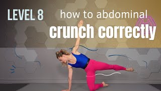 How to abdominal crunch correctly - LEVEL 8