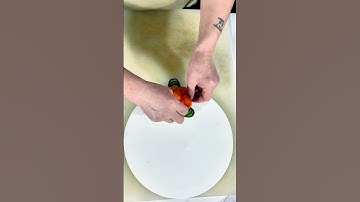 Simple and easy to learn plate decoration edge# simple and easy to learn# fruit and vegetable model