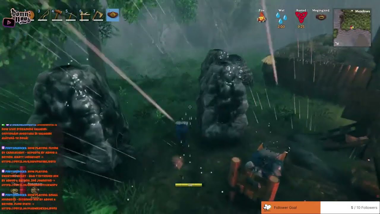 Valheim Live! Tips&tricks for building a huge and simple base! Mining silver!