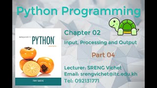 Chapter 02 Input, Processing and Output Part 04