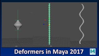 How To Use Nonlinear Deformers In Maya 2017