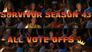 Survivor Season 43: All Vote Offs
