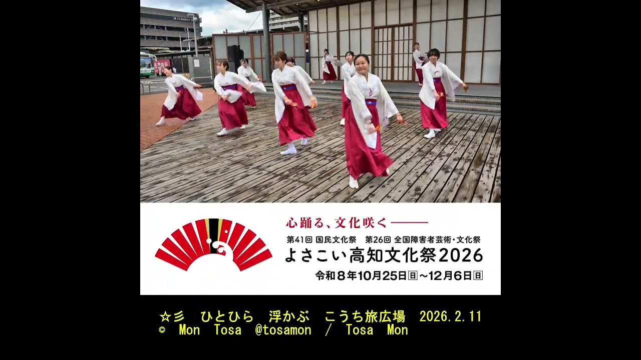 ☆彡　ひとひら　浮かぶ　こうち旅広場　2026 2 11