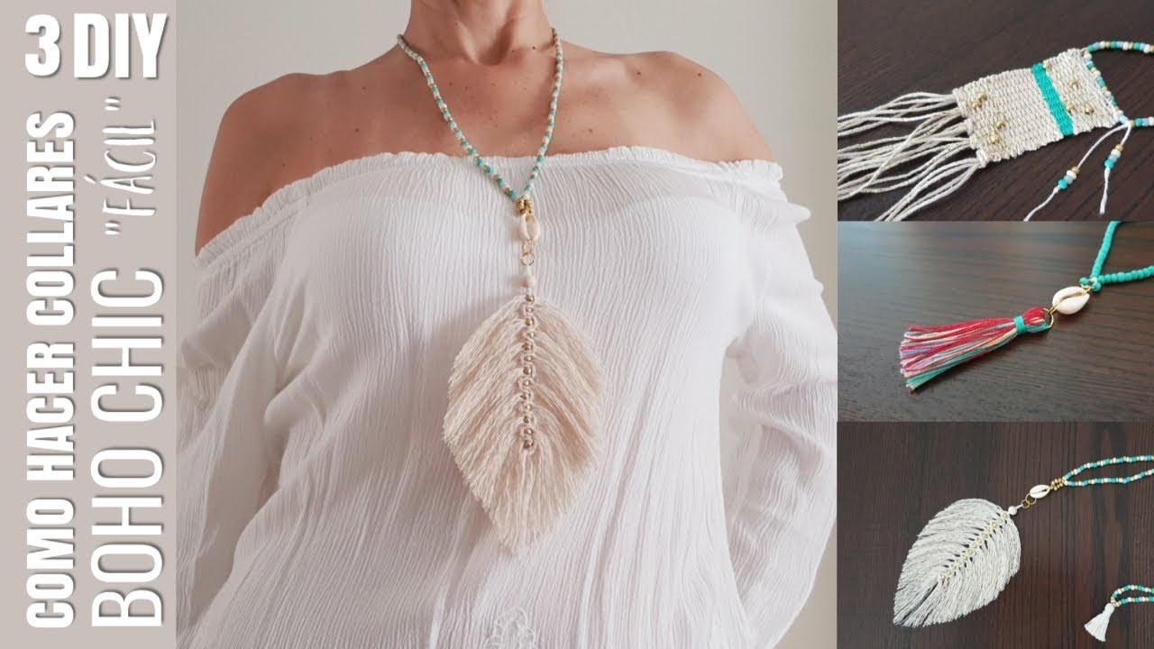 DIY COMO HACER COLLARES TENDENCIA EN INSTAGRAM POR 2 EUROS | TENDENCIA 2020 | COLLAR BOHO CHIC