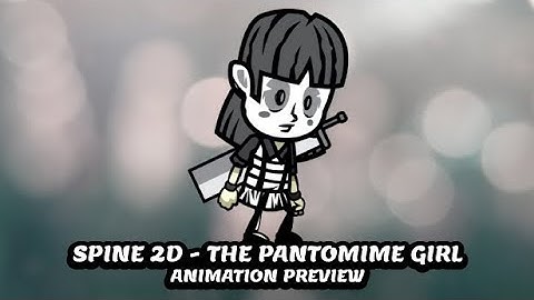 SPINE 2D - The pantomime Girl Sprites - Game Asset