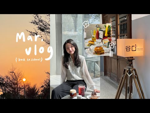Mar. vlog | 最後一次開學🏫、大四的開會人生💻、偽首爾咖啡廳🏹️、百元韓式吃到撐🍲、品牌新品上市前的日子💭| heyjoanna