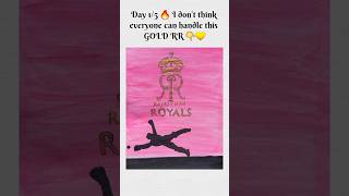 This GOLD Rajasthan Royals Logo Might Shock Fans 😳🔥 | Day 1/5 IPL Series #rr logo #ipl art#ipl 2026.