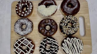 Make donut in 9 different ways | Donut recipe from scratch