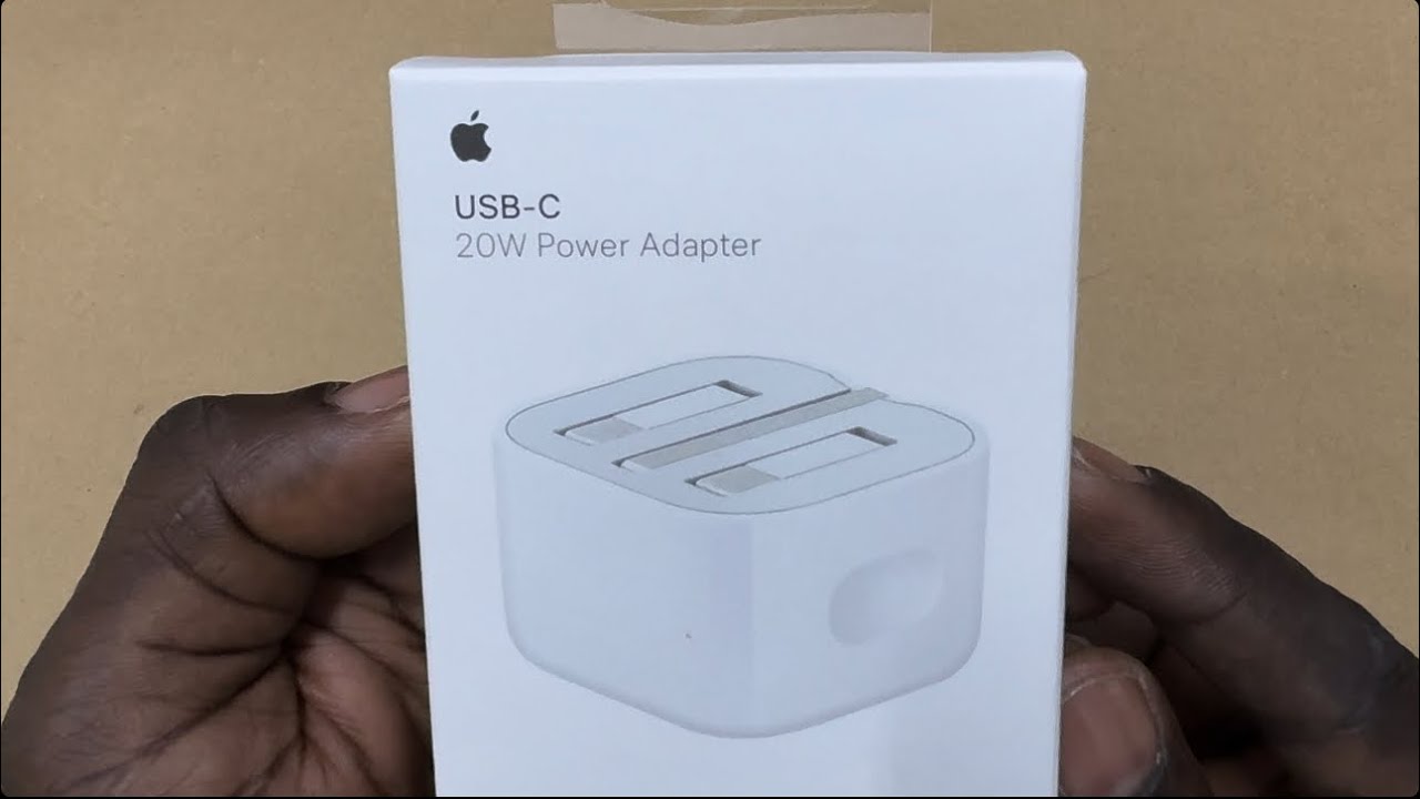 Apple USB-C 20Watts Power Adapter (folding pins) MHJF3ZE/A Model