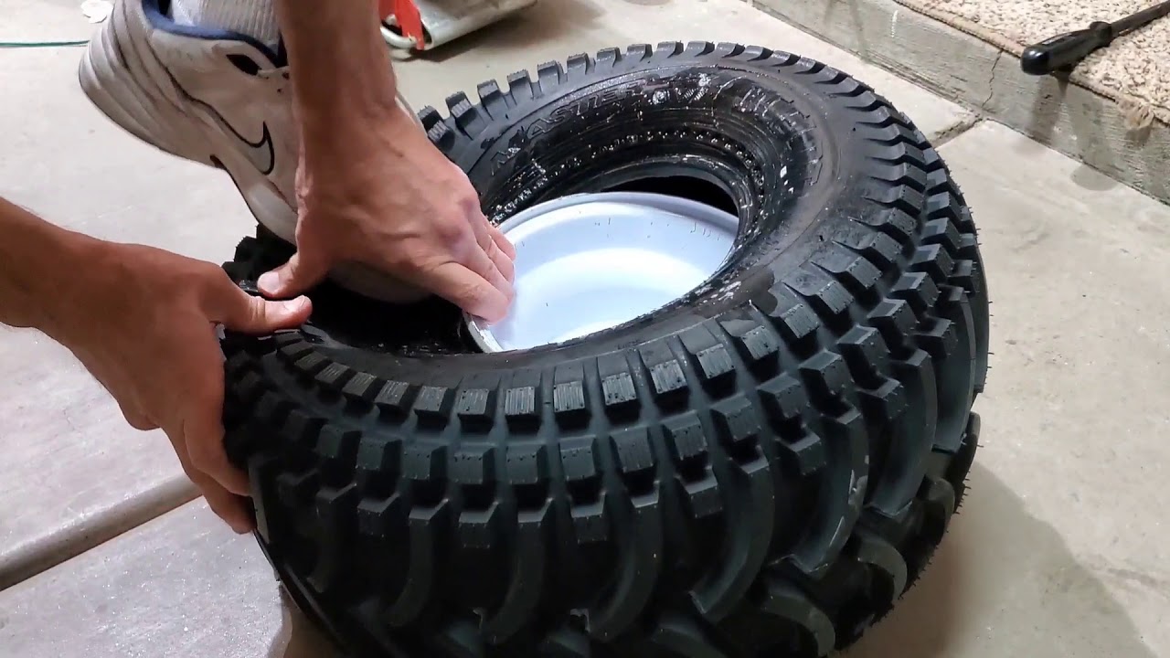 Simplest way to install a go kart tire YouTube