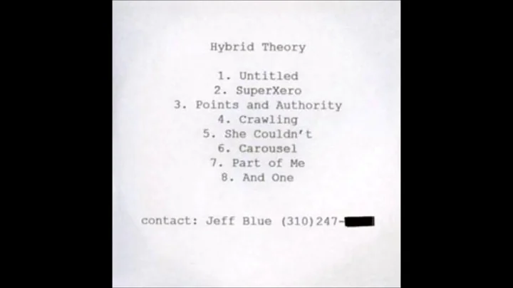 07 Part of Me - 8 Tracks Demo - Hybrid Theory