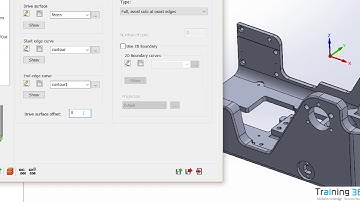 SolidCAM 2018 Tutorial | 3D HSS Morph between two boundary curves strategy