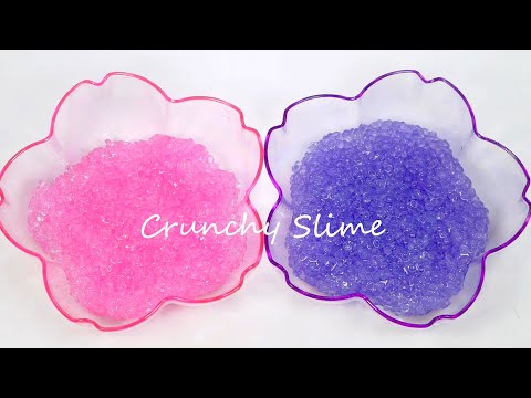 【ASMR】?桜のつぶつぶスライムを作る！?Making Crunchy Slimel・史萊姆・슬라임