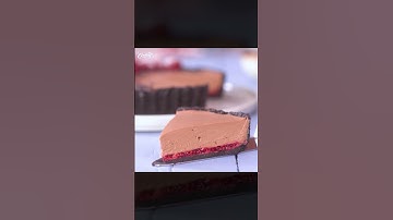 The Easiest No-Bake Chocolate Raspberry Pie!