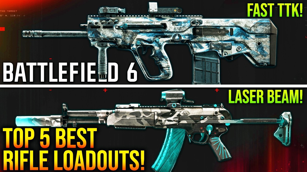 BATTLEFIELD 6: New Top 5 BEST ASSAULT RIFLE LOADOUTS After Update! (BF6 ...