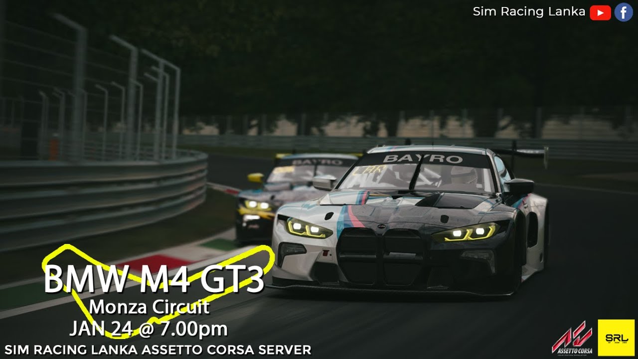 Sim Racing Lanka -  [ Community Race No.200 ] M4 GT3 Cup @ MONZA