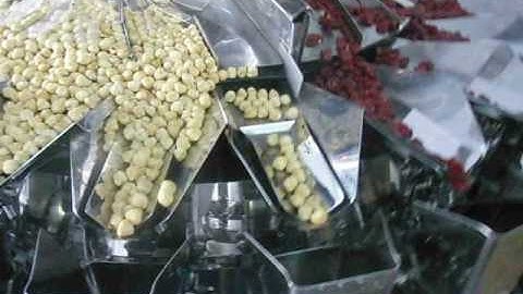 3 kinds of Snack Food Weighing and mixture packaging machine - PRO 24 head multihead weigher