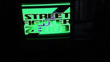 Street Fighter Zero 3 (Sega Saturn) on Sony PVM-20M2MDU Trinitron (Ken Gameplay)