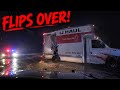 U-Haul Driver Hits 64 MPH Before FLIPPING During Police Pursuit!