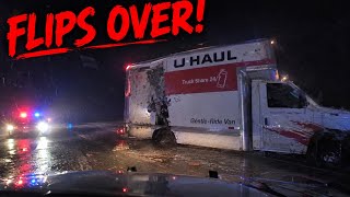U-Haul Driver Hits 64 Mph Before Flipping During Police Pursuit