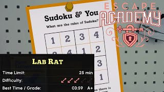 Escape Academy - Lab Rat - Walkthrough with Puzzle Solutions