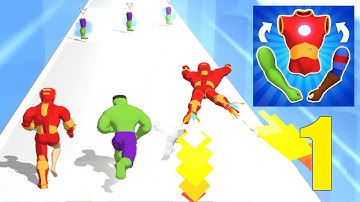 Mash-up Hero - Android, iOS - gameplay walkthrough - Levels 1-8 - Part 1