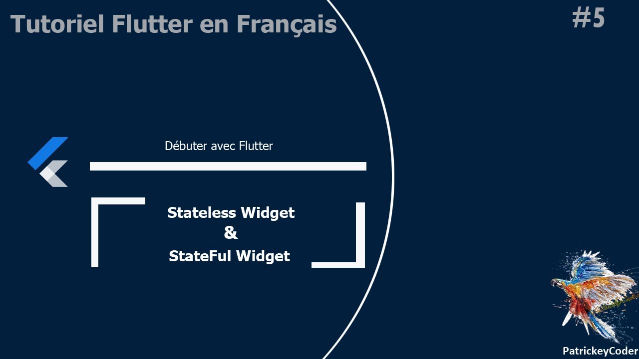 #5-Tutoriel Flutter en Français - Stateless VS StateFul en théorie