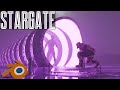 Blender 32 animation  scifi stargate