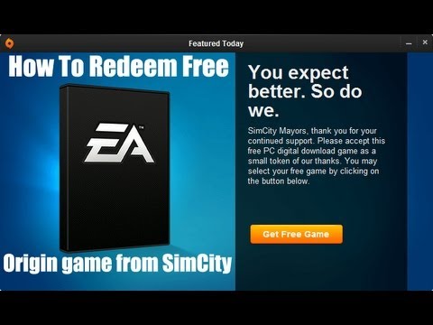 How to redeem your free Origin game from SimCity!