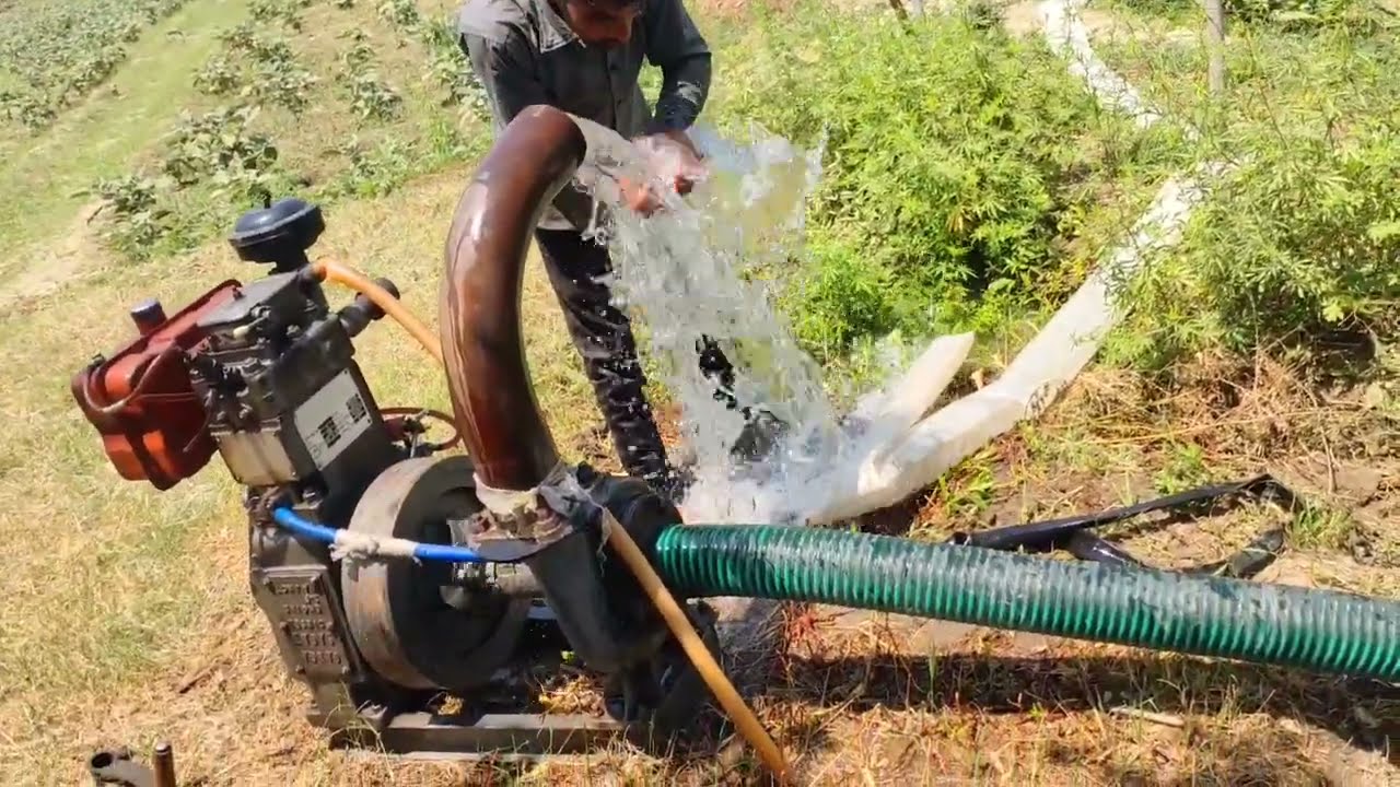 Water engine Pump Set | Farming Machine | 5 inch Plastic Sinchai Pipe | सिंचाई करने का देसी जुगाड़