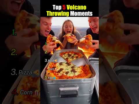 Ranking best volcano throwing moments Part 2 #shorts