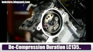 Camshaft beserta Decompression pin slot Yamaha LC135 ES versi 2011
