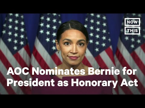 Alexandria Ocasio-Cortez symbolically nominated Bernie Sanders ...