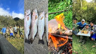 PESCA Y COCINA DE TRUCHAS Y PESCA EN LAGUNAS DE COCHABAMBA BOLIVIA 🇧🇴