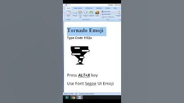 Tornado Symbol in Ms Word #computerthecourse #msword #shortvideo #shorts #shortcutkeys #reels