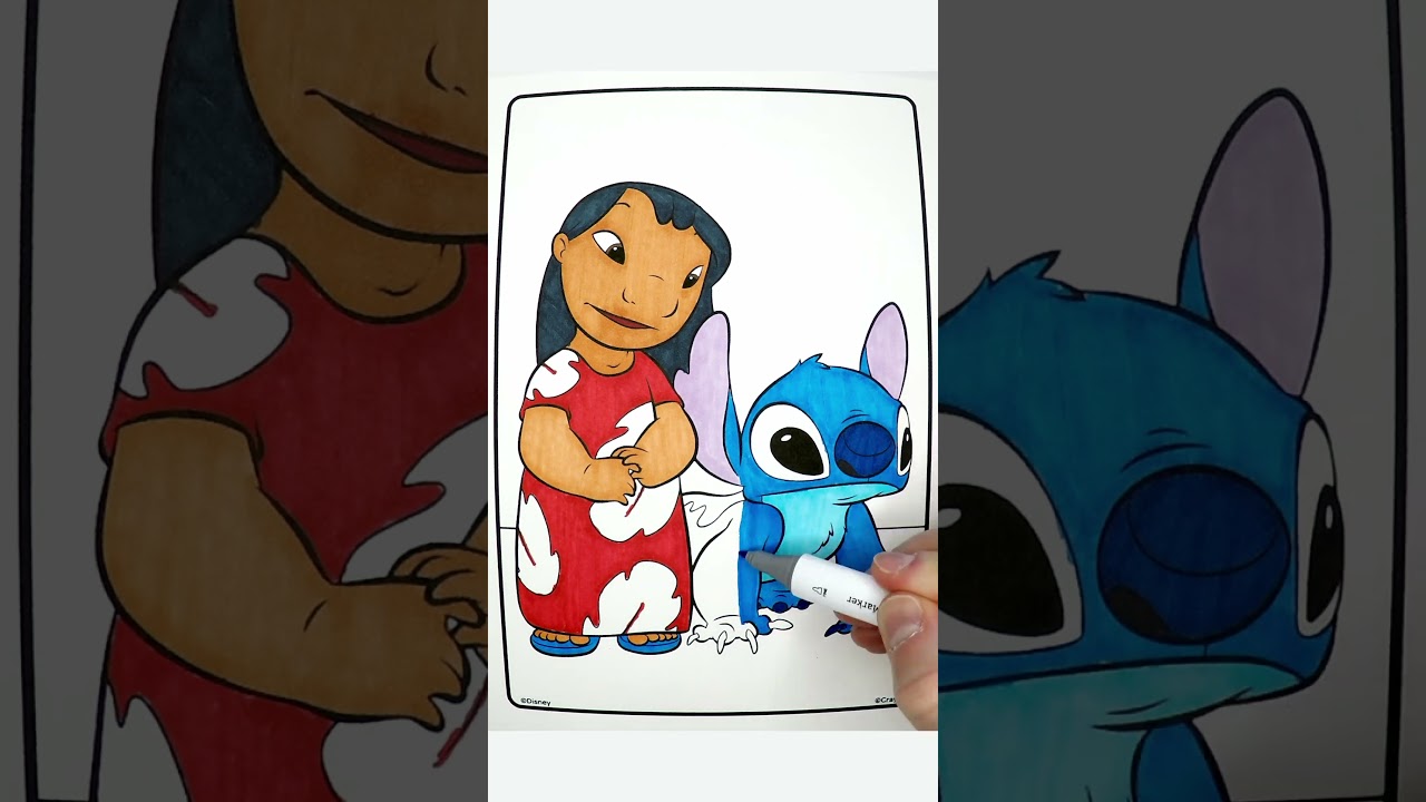 Coloring Lilo and Stitch | Disney Coloring Pages 