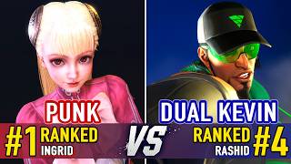 SF6 🤜 PUNK (#1 Ranked Ingrid) vs DUAL KEVIN (#4 Ranked Rashid) 🤛 SF6 High Level Gameplay