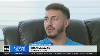 Miami Gardens hit and run victim believes he knows who hit him