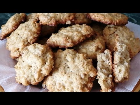 На остатках закваски. Печенье из овсяных хлопьев.