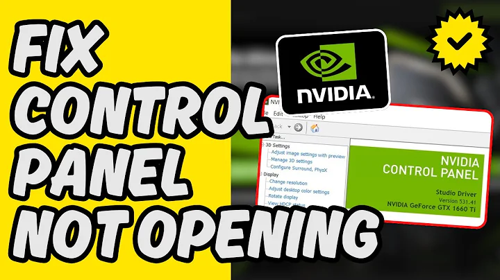 [Easy Guide] Fix Nvidia Control Panel Not Opening