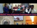 Very Explosive Oxide Experiment In Class With Student