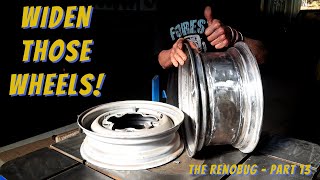 How to widen steel rims yourself!