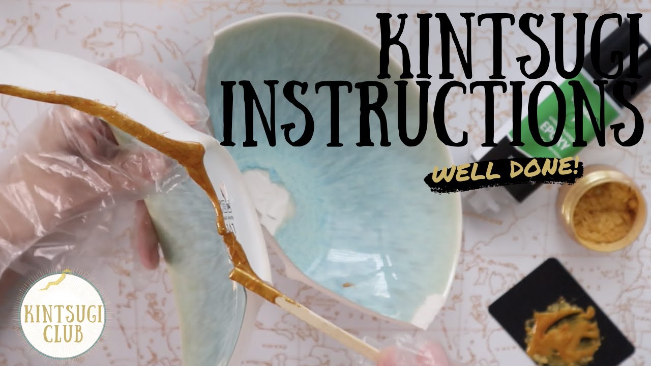 Basic] Traditional Kintsugi Tutorial - Food safe method - Broken ceramics 