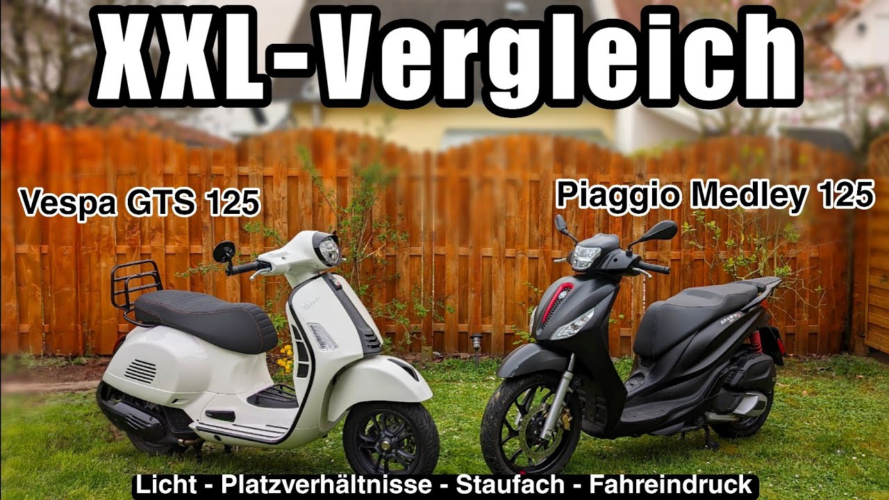 Der einzige Vergleich in 2025 : Vespa GTS 125 - Piaggio Medley 125