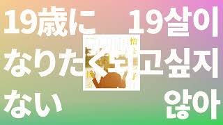 Video-Miniaturansicht von „그저 나인 채로 있고 싶어 📅: 아이묭 - 19살이 되고 싶지 않아(19歳になりたくない) [가사/발음/한글 자막/해석]“