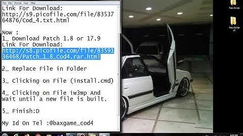Patch 1.8 For Cod4(Modern War)
